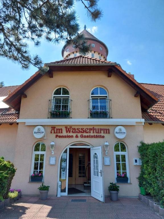 Am Wasserturm Pension Bad Muskau Exterior foto